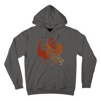 Retro Chickens Tall Hoodie