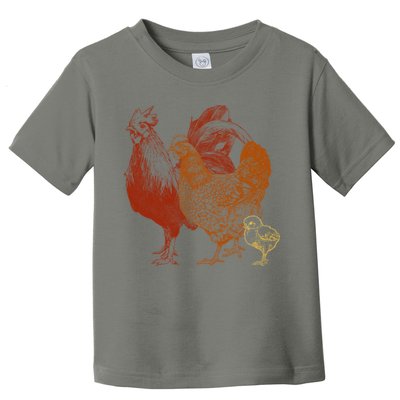 Retro Chickens Toddler T-Shirt