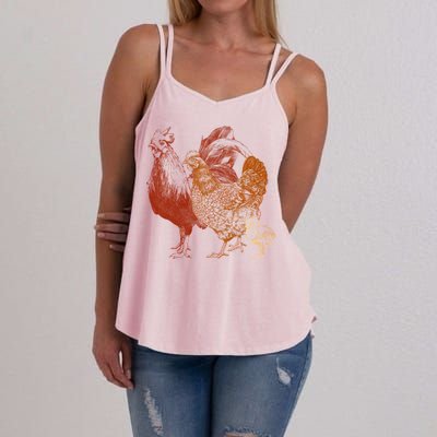 Retro Chickens Women's Strappy Tank