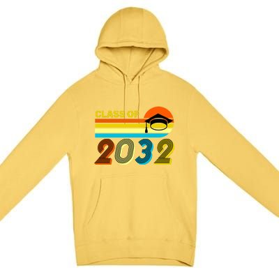 Retro Class of 2032 Future Graduate Premium Pullover Hoodie