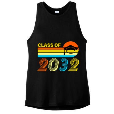 Retro Class of 2032 Future Graduate Ladies PosiCharge Tri-Blend Wicking Tank