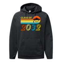 Retro Class of 2032 Future Graduate Performance Fleece Hoodie