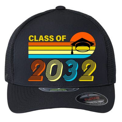 Retro Class of 2032 Future Graduate Flexfit Unipanel Trucker Cap