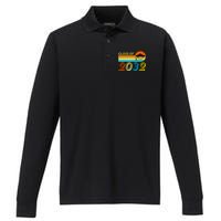 Retro Class of 2032 Future Graduate Performance Long Sleeve Polo