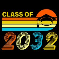 Retro Class of 2032 Future Graduate Full-Length Apron With Pockets