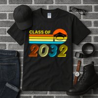 Retro Class of 2032 Future Graduate Tall T-Shirt