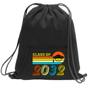 Retro Class of 2032 Future Graduate Sweatshirt Cinch Pack Bag