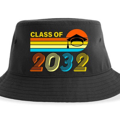 Retro Class of 2032 Future Graduate Sustainable Bucket Hat