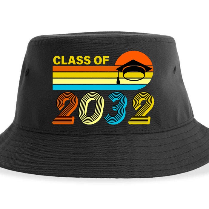 Retro Class of 2032 Future Graduate Sustainable Bucket Hat