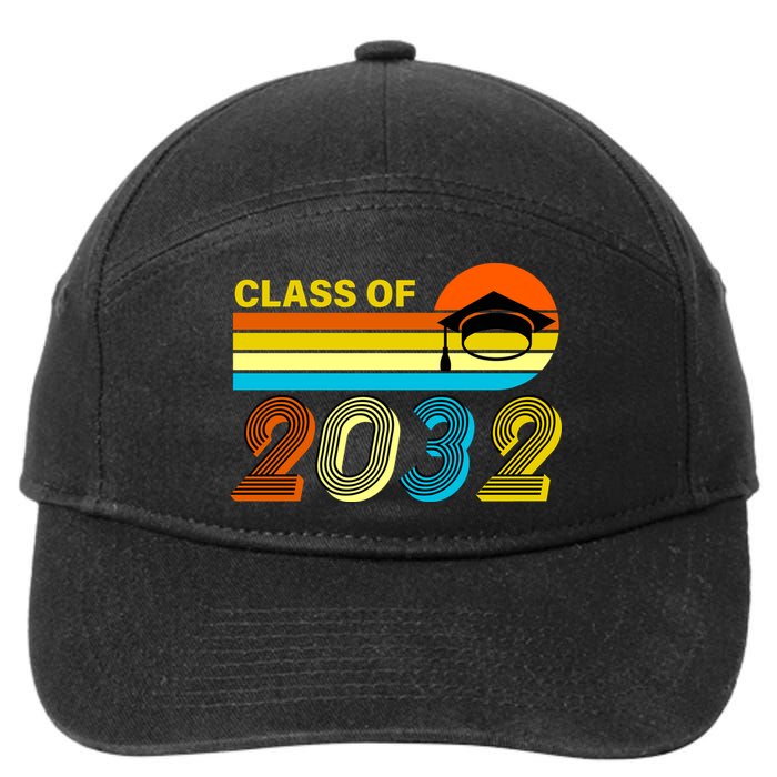 Retro Class of 2032 Future Graduate 7-Panel Snapback Hat