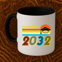 Retro Class of 2032 Future Graduate Mug