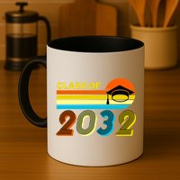 Retro Class of 2032 Future Graduate Mug