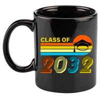 Retro Class of 2032 Future Graduate 11oz C Handle Ceramic Mug