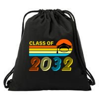 Retro Class of 2032 Future Graduate Drawstring Bag