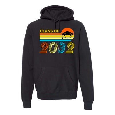 Retro Class of 2032 Future Graduate Premium Hoodie