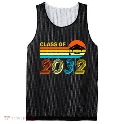 Retro Class of 2032 Future Graduate Mesh Reversible Basketball Jersey Tank