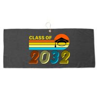 Retro Class of 2032 Future Graduate Large Microfiber Waffle Golf Towel