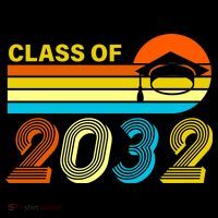 Retro Class of 2032 Future Graduate Poster
