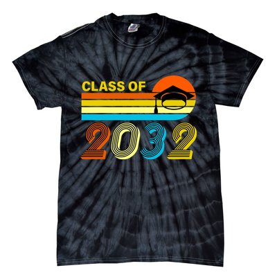 Retro Class of 2032 Future Graduate Tie-Dye T-Shirt