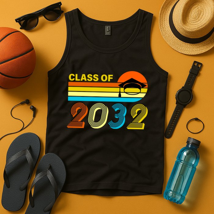 Retro Class of 2032 Future Graduate Tank Top