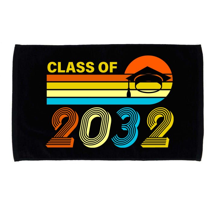Retro Class of 2032 Future Graduate Microfiber Hand Towel