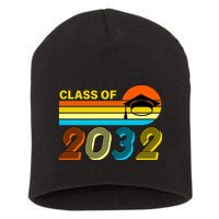 Retro Class of 2032 Future Graduate Short Acrylic Beanie