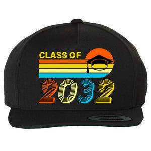 Retro Class of 2032 Future Graduate Wool Snapback Cap