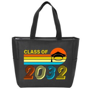 Retro Class of 2032 Future Graduate Zip Tote Bag