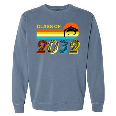 Retro Class of 2032 Future Graduate Garment-Dyed Sweatshirt