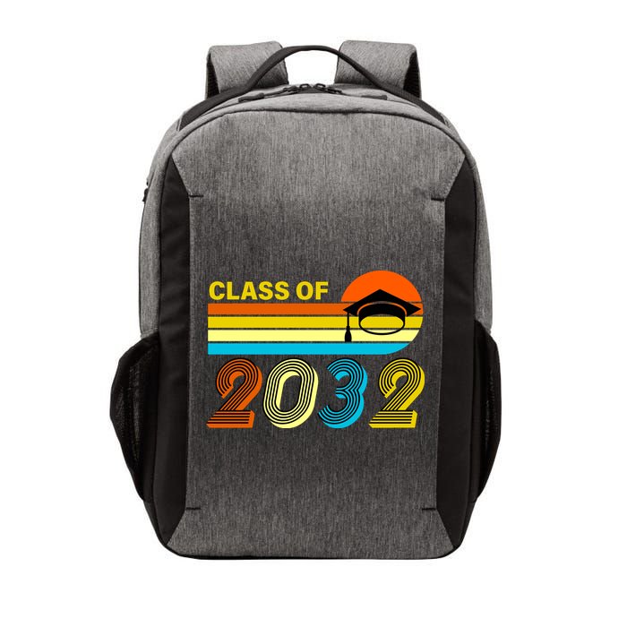 Retro Class of 2032 Future Graduate Vector Backpack