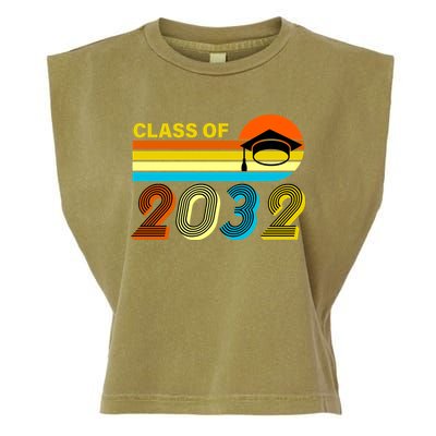 Retro Class of 2032 Future Graduate Garment-Dyed Women's Muscle Tee