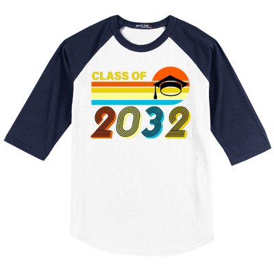 Retro Class of 2032 Future Graduate Baseball Sleeve Shirt