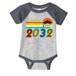 Retro Class of 2032 Future Graduate Infant Baby Jersey Bodysuit