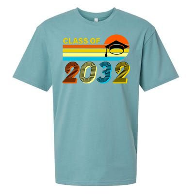 Retro Class of 2032 Future Graduate Sueded Cloud Jersey T-Shirt