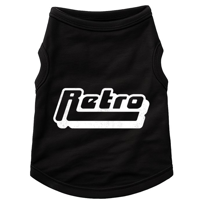 Retro Classic Style Logo Doggie Tank