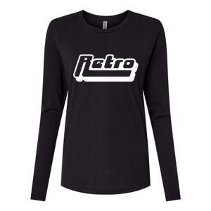 Retro Classic Style Logo Womens Cotton Relaxed Long Sleeve T-Shirt