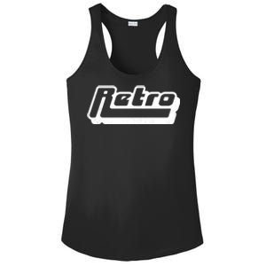 Retro Classic Style Logo Ladies PosiCharge Competitor Racerback Tank