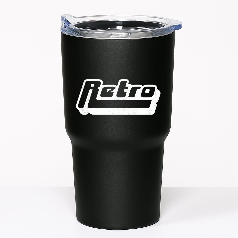 Retro Classic Style Logo Tumbler