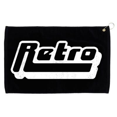 Retro Classic Style Logo Grommeted Golf Towel