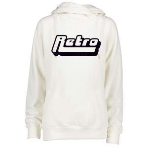 Retro Classic Style Logo Womens Funnel Neck Pullover Hood