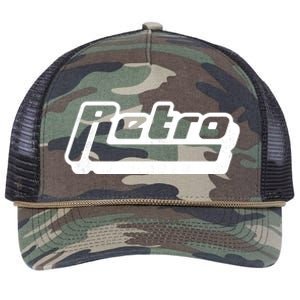 Retro Classic Style Logo Retro Rope Trucker Hat Cap