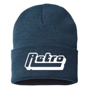 Retro Classic Style Logo Sustainable Knit Beanie