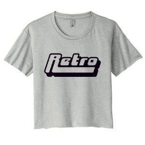 Retro Classic Style Logo Women's Crop Top Tee