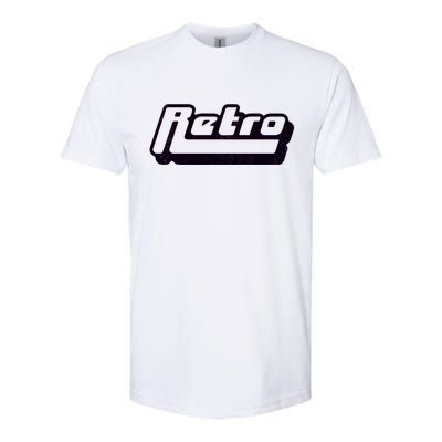 Retro Classic Style Logo Softstyle® CVC T-Shirt