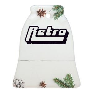 Retro Classic Style Logo Ceramic Bell Ornament