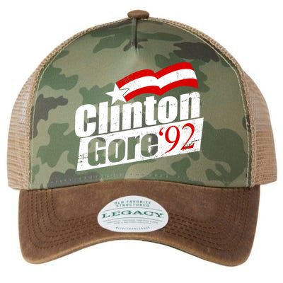 Retro Clinton Gore 1992 Election Legacy Tie Dye Trucker Hat