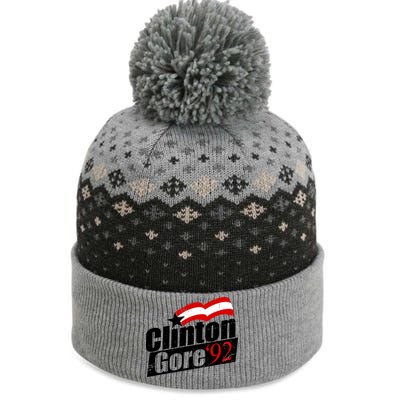 Retro Clinton Gore 1992 Election The Baniff Cuffed Pom Beanie