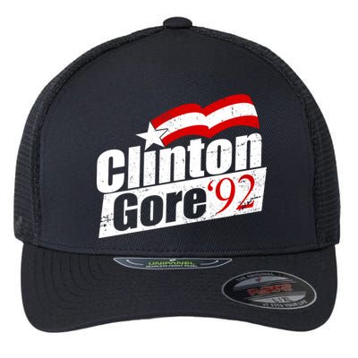 Retro Clinton Gore 1992 Election Flexfit Unipanel Trucker Cap