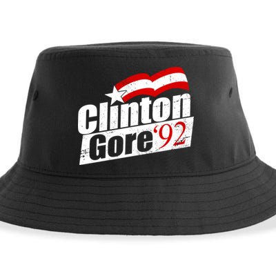 Retro Clinton Gore 1992 Election Sustainable Bucket Hat