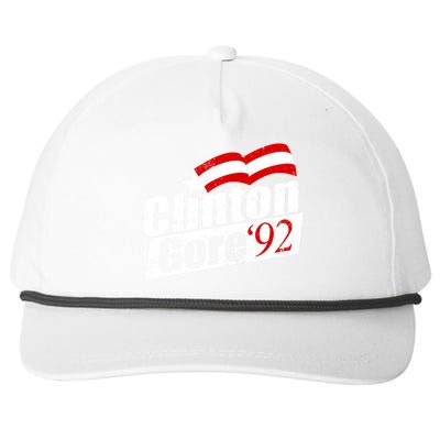 Retro Clinton Gore 1992 Election Snapback Five-Panel Rope Hat